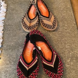 Poppy crochet flats